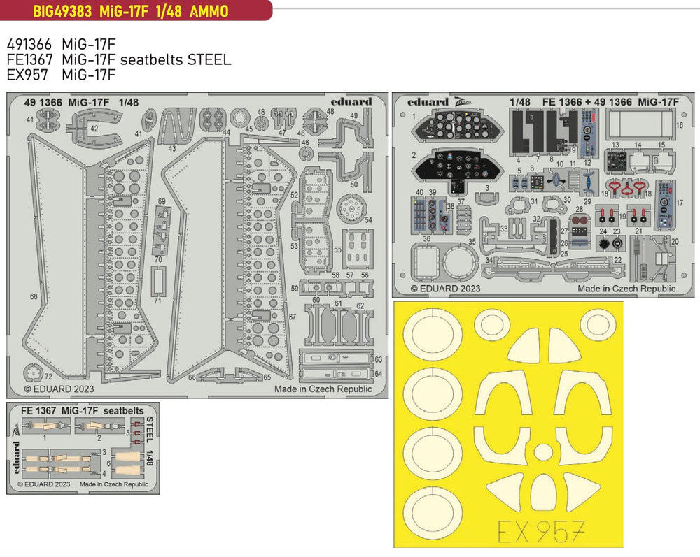 Eduard Big-Ed EBIG49383 1:48 Mikoyan MiG-17F