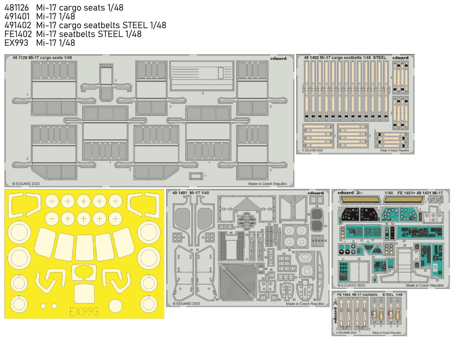 Eduard Big-Ed EBIG49396 Mil Mi-17 1:48