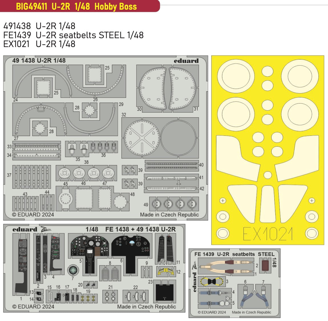 Eduard Big-Ed EBIG49411 1:48 Lockheed U-2R Dragon Lady