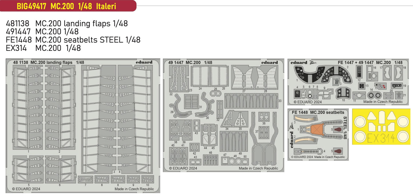 Eduard Big-Ed EBIG49417 Macchi C.200 1:48