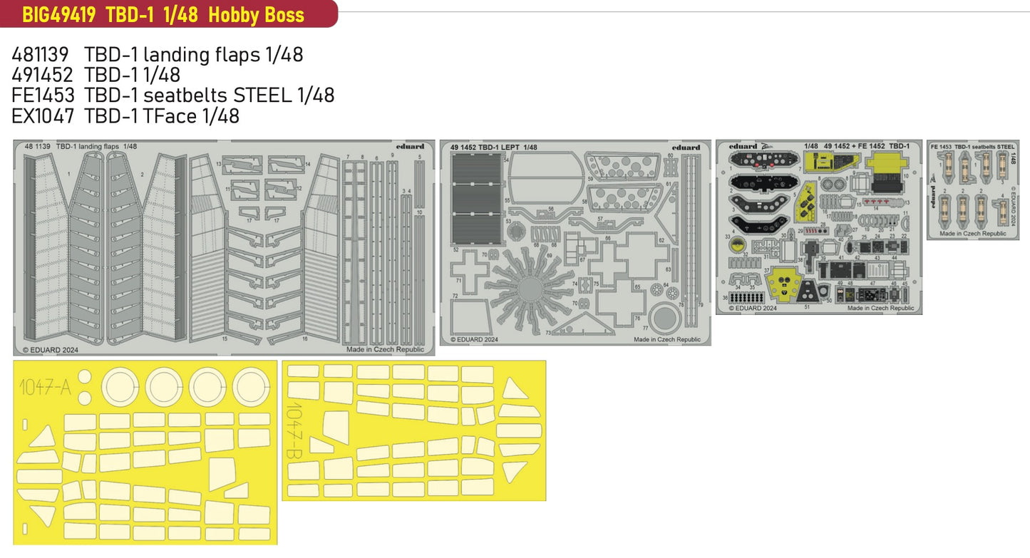 Eduard Big-Ed EBIG49419 1:48 Douglas TBD-1 Devastator