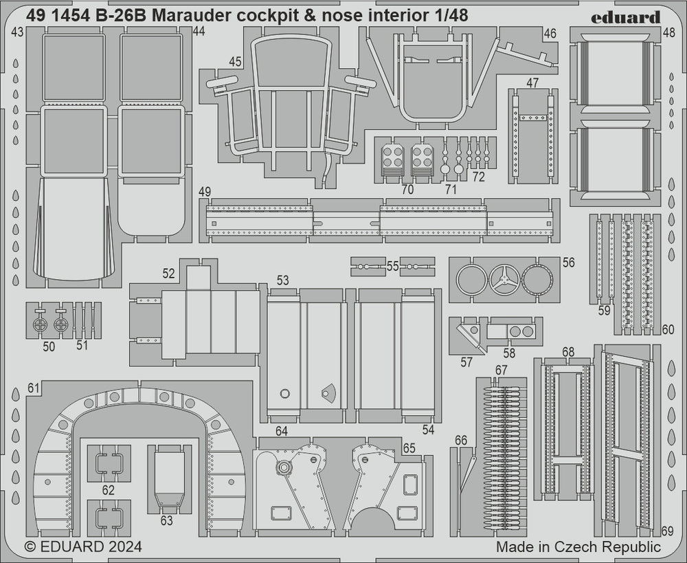 Eduard Big-Ed EBIG49421 Martin B-26B Marauder PART I 1:48
