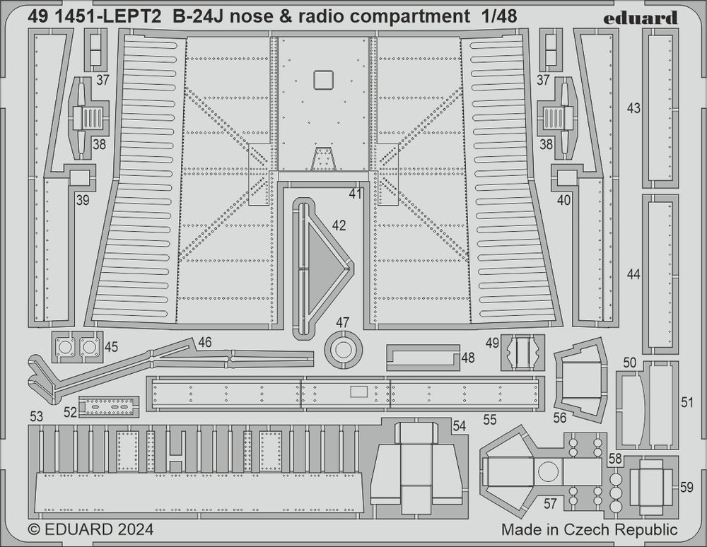 Eduard Big-Ed EBIG49423 Consolidated B-24J Liberator PART I 1:48