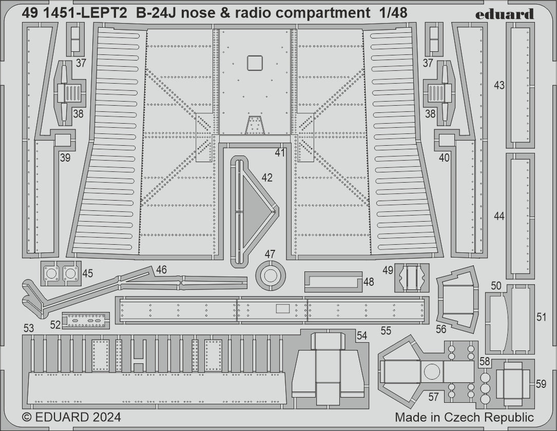 Eduard Big-Ed EBIG49423 Consolidated B-24J Liberator PART I 1:48