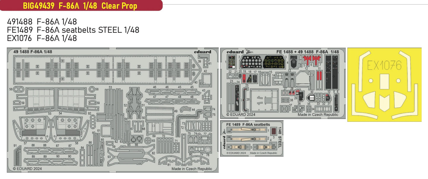 Eduard Big-Ed EBIG49439 North-American F-86A Sabre 1:48