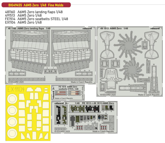 Eduard Big-Ed EBIG49455 Mitsubishi A6M5 Zero 1:48