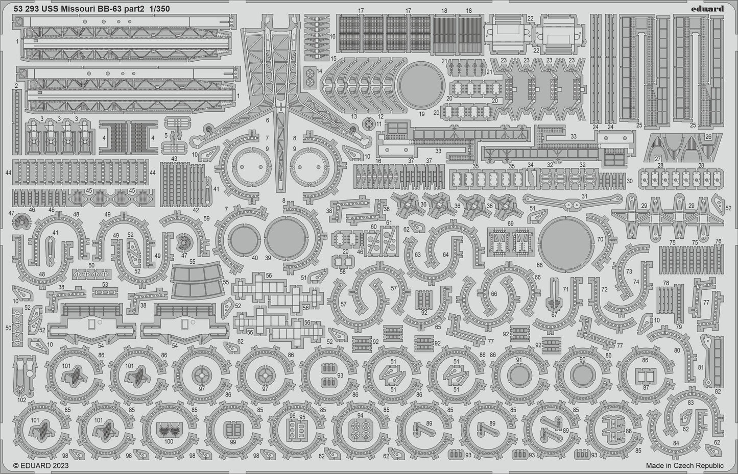 Eduard Big-Ed EBIG5368 1:350 USS Missouri BB-63