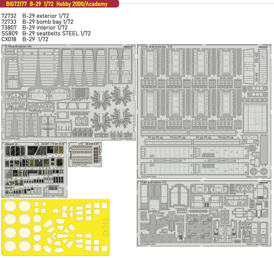 Eduard Big-Ed EBIG72177 1:72 Boeing B-29A Superfortress
