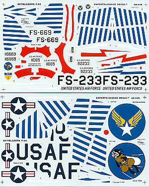 Experts Choice EC4853 1:48 Republic F-84E Thunderjet Skyblazers