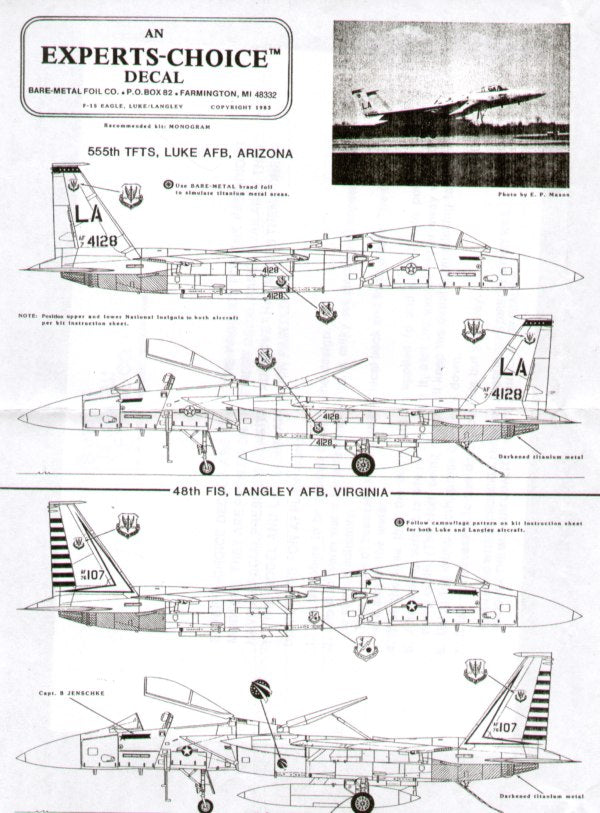 Experts Choice EC7205 1:72 McDonnell F-15A Eagle