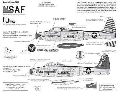 Experts Choice EC7226 1:72 Republic F-84E Skyblazers