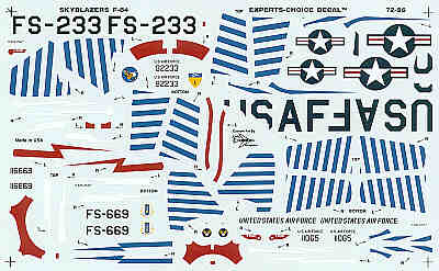 Experts Choice EC7226 1:72 Republic F-84E Skyblazers