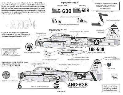Experts Choice EC7228 1:72 Republic F-84E Air National Guard