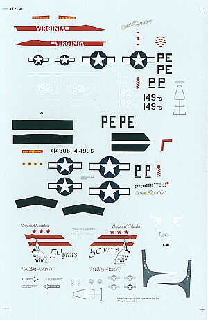 Experts Choice EC7230 1:72 F-16C /F-16N North-American P-51D Mustang