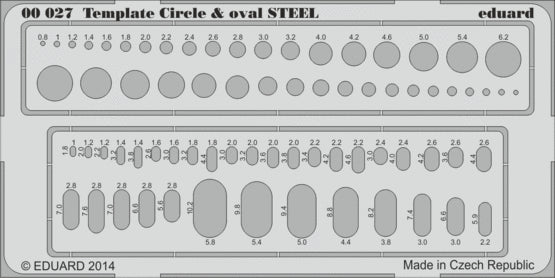 Eduard ED00027 Circle & oval STEEL template