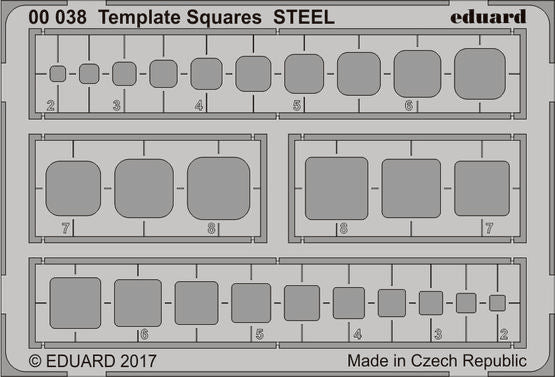 Eduard ED00038 Template Squares STEEL
