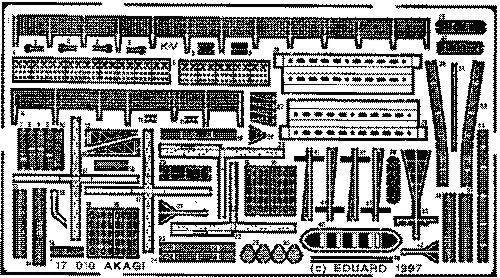 Eduard ED17010 1:700 IJN Akagi Aircraft Carrier