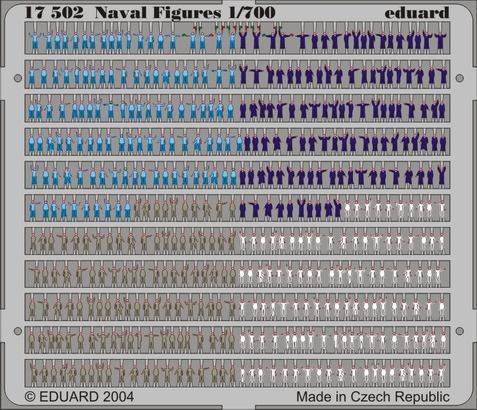 Eduard ED17502 1:700 Naval Figures PRE-PAINTED IN COLOUR!