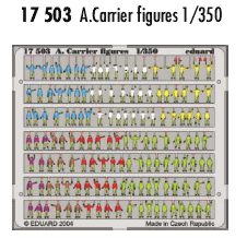Eduard ED17503 1:350 Aircraft Carrier figures modern era PRE-PAINTED IN COLOUR!