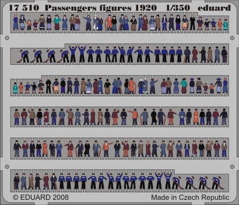 Eduard ED17510 1:350 Passengers Figures 1920