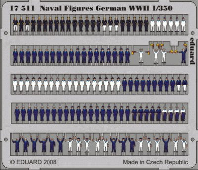Eduard ED17511 1:350 Naval Figures German WWII