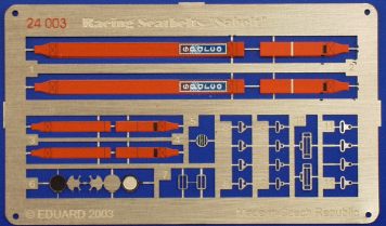 Eduard ED24003 1:24 Red 'Sparco' 4 point race car seatbelts PRE-PAINTED
