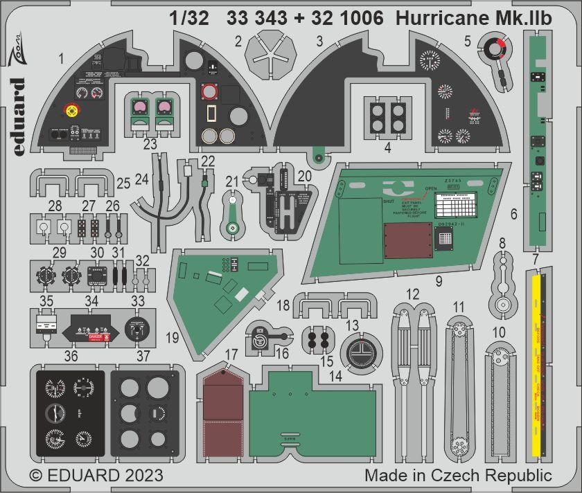 Eduard ED321006 1:32 Hawker Hurricane Mk.IIb