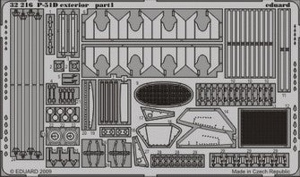 Eduard ED32216 1:32 North-American P-51D Mustang exterior