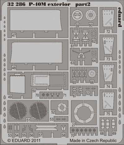 Eduard ED32286 1:32 Curtiss P-40M Warhawk exterior