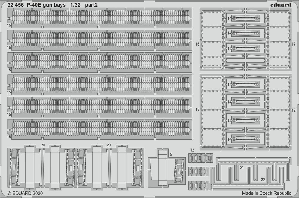 Eduard ED32456 1:32 Curtiss P-40E Kittyhawk gun bays