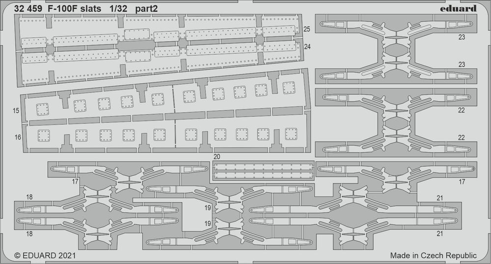 Eduard ED32459 1:32 North-American F-100F Super Sabre slats