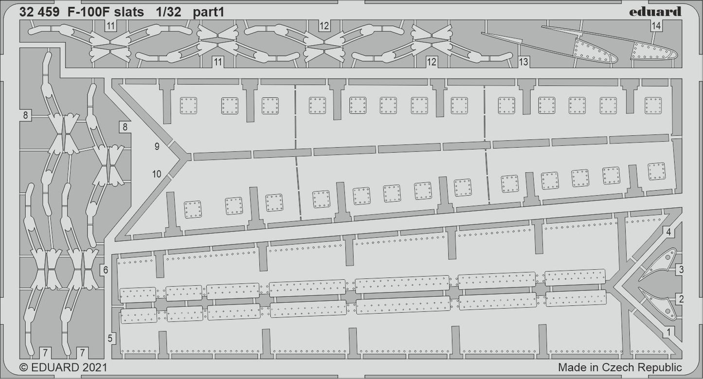 Eduard ED32459 1:32 North-American F-100F Super Sabre slats