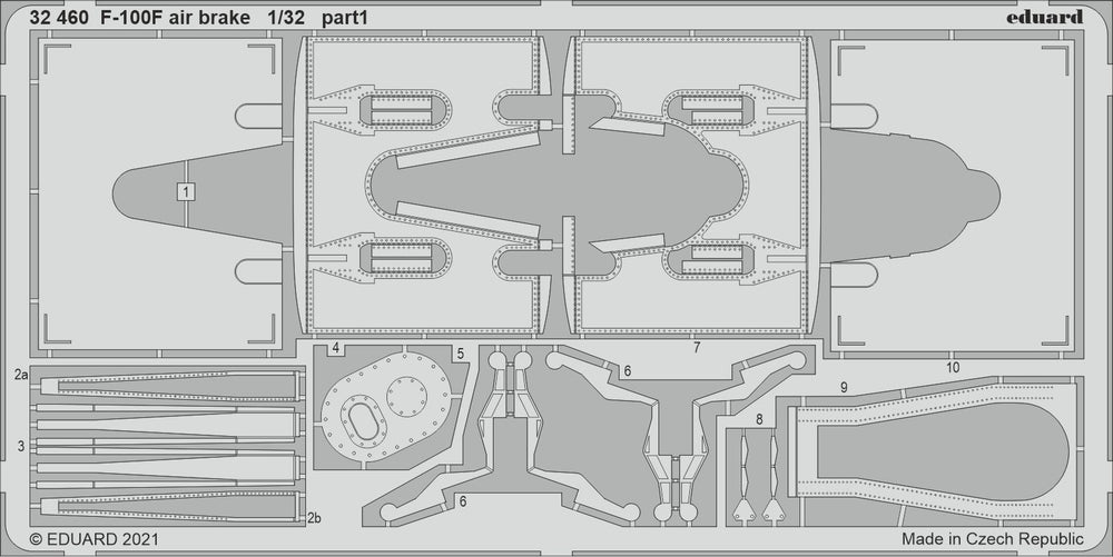 Eduard ED32460 1:32 North-American F-100F Super Sabre air brake