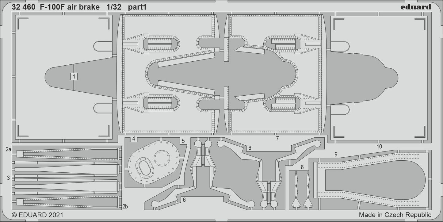 Eduard ED32460 1:32 North-American F-100F Super Sabre air brake
