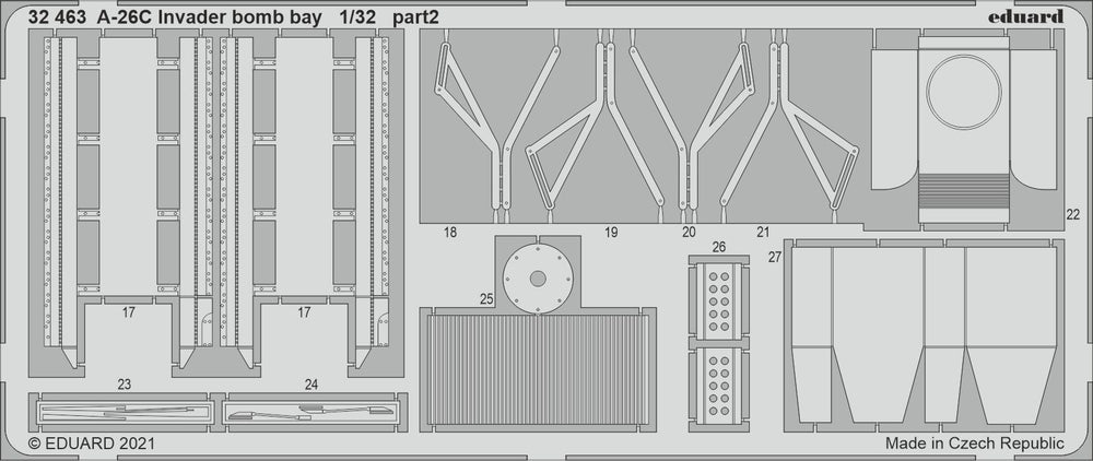 Eduard ED32463 1:32 Douglas A-26C Invader bomb bay