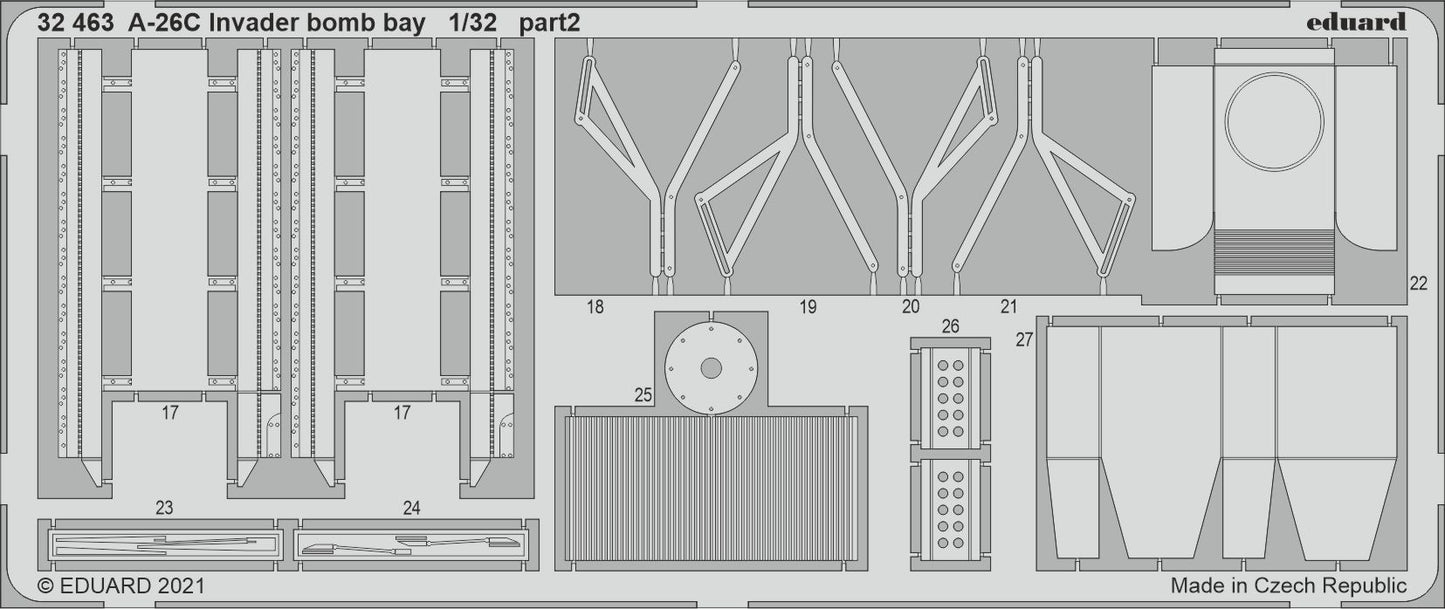 Eduard ED32463 1:32 Douglas A-26C Invader bomb bay