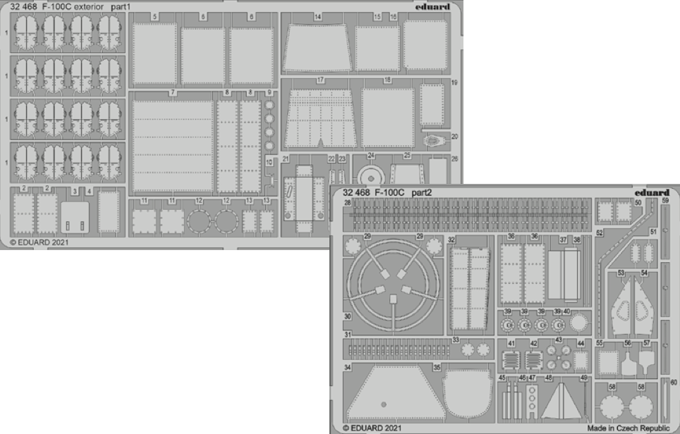Eduard ED32468 1:32 North-American F-100C Super Sabre exterior