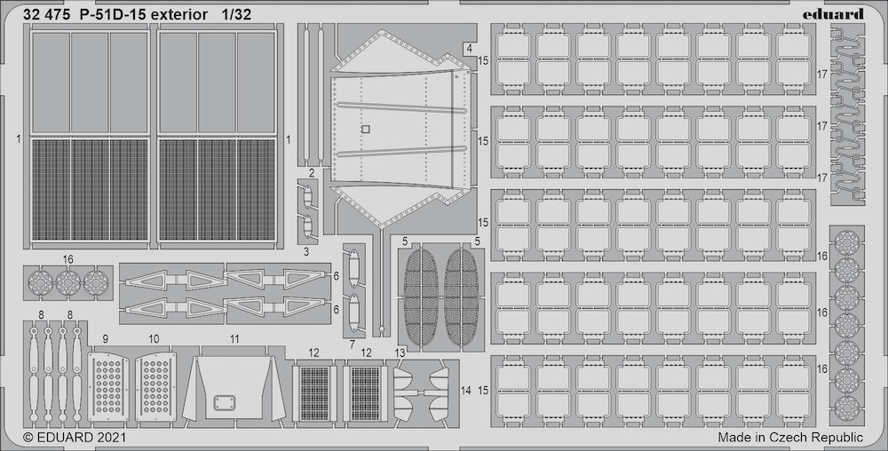 Eduard ED32475 1:32 North-American P-51D-15 Mustang exterior