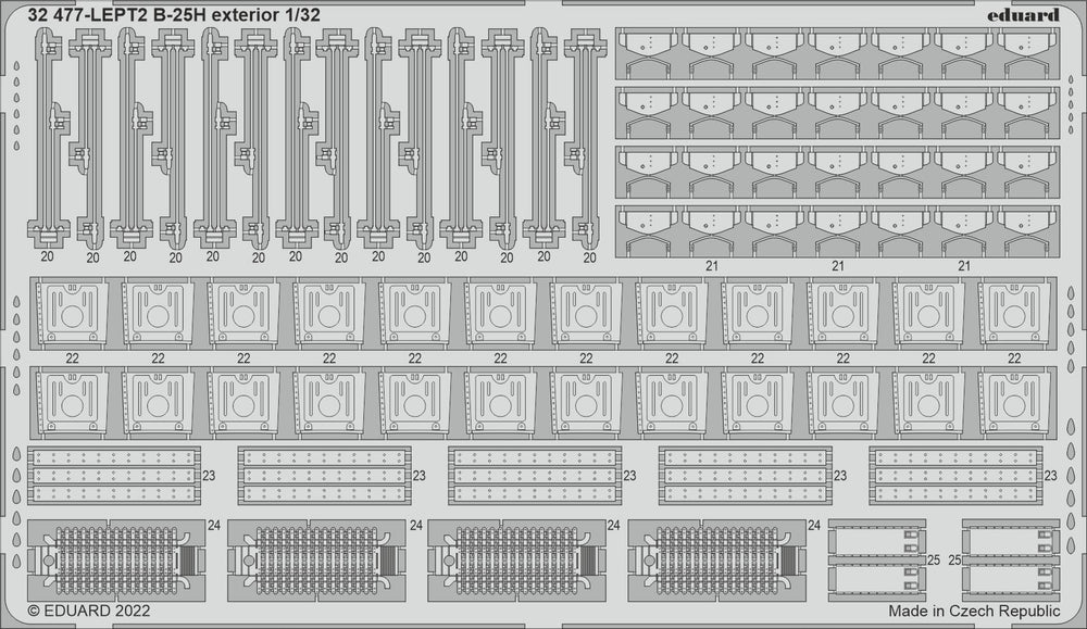Eduard ED32477 1:32 North-American B-25H exterior