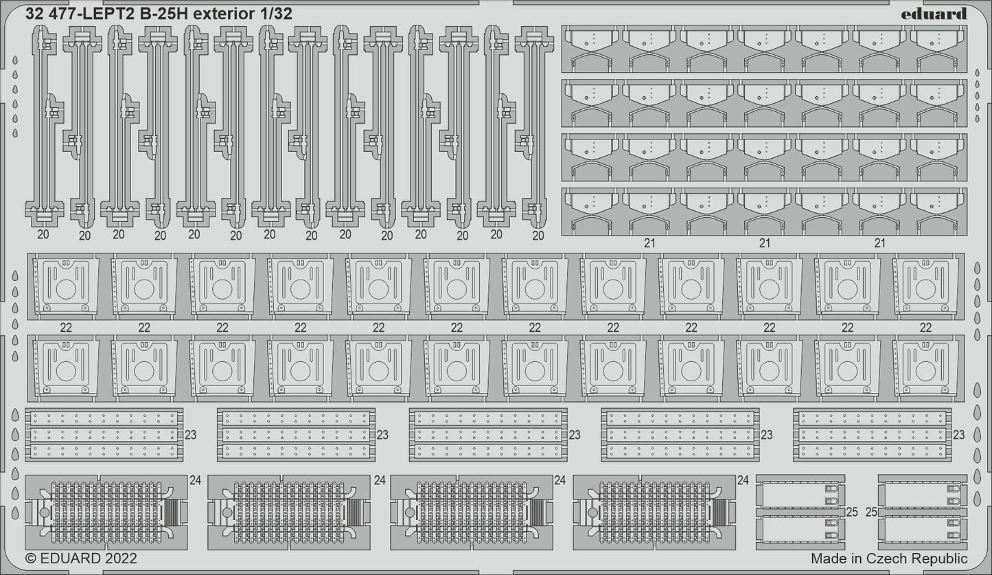 Eduard ED32477 1:32 North-American B-25H exterior