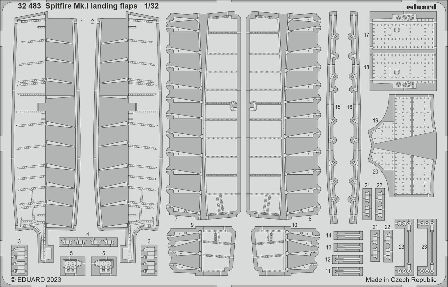 Eduard ED32483 1:32 Supermarine Spitfire Mk.I landing flaps