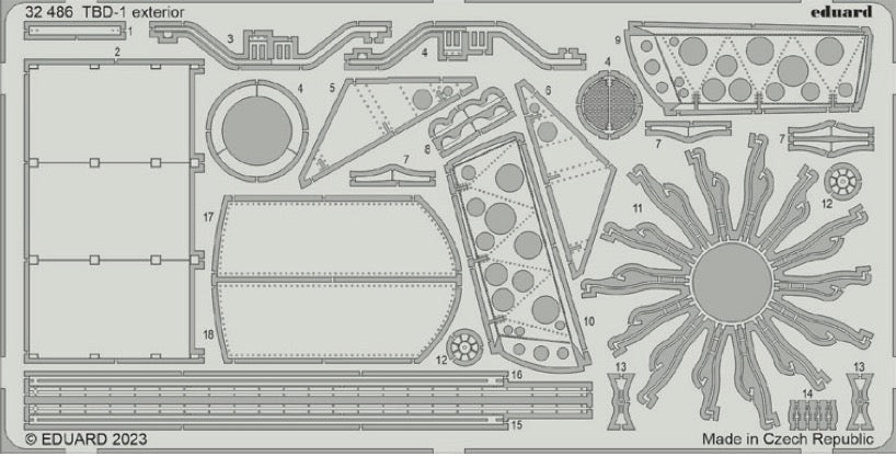 Eduard ED32486 1:32 Douglas TBD-1 Devastator exterior