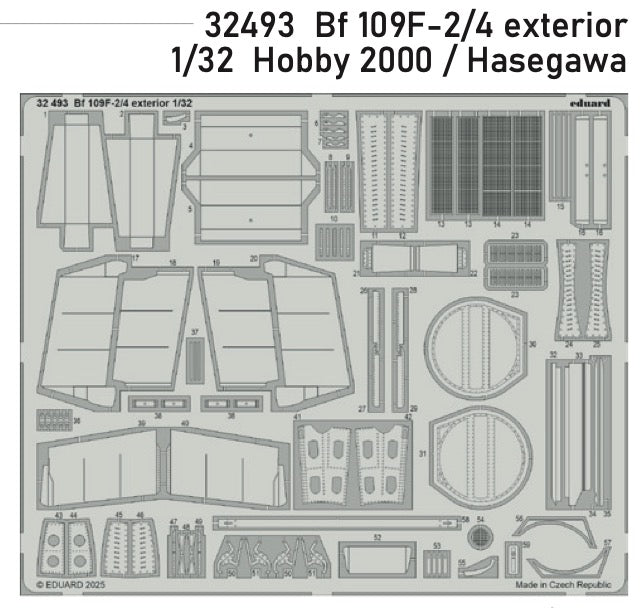 Eduard ED32493 Messerschmitt Bf-109F-2/4 exterior 1:32