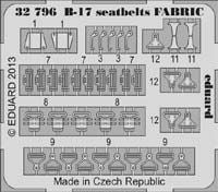 Eduard ED32796 1:32 Boeing B-17G Flying Fortress seatbelts FABRIC