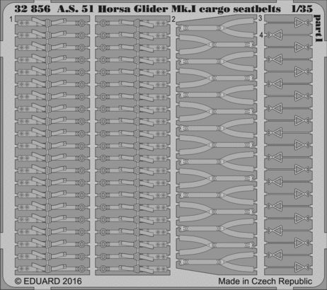 Eduard ED32856 1:35 Airspeed A.S.51 Horsa Glider Mk.I cargo seatbelts