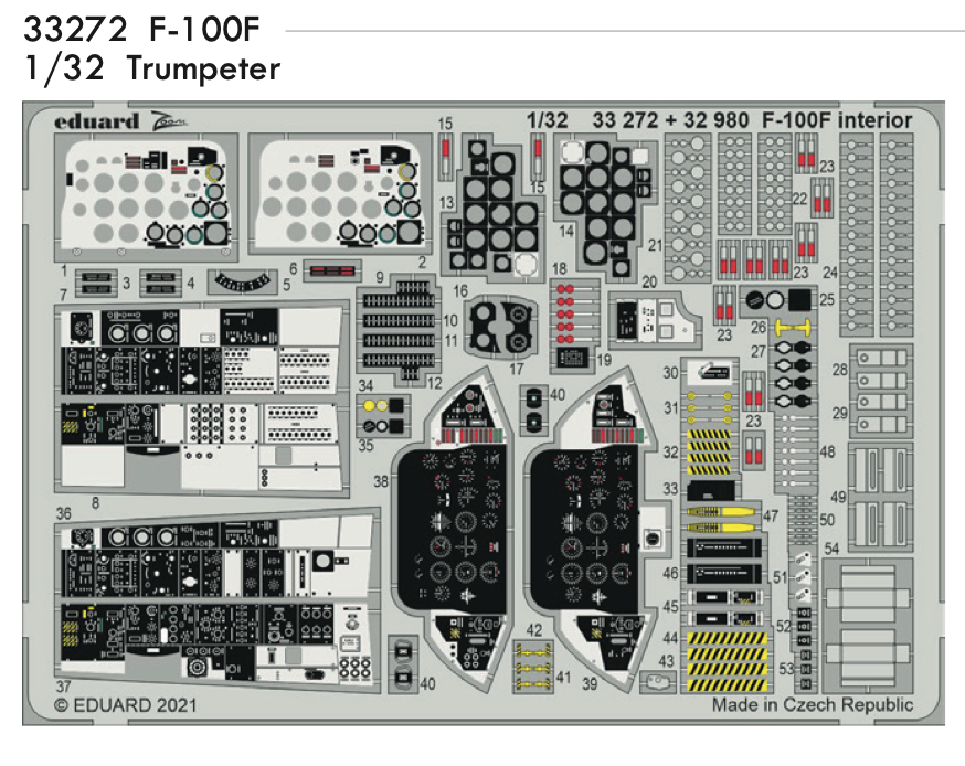 Eduard ED33272 1:32 North-American F-100F Super Sabre