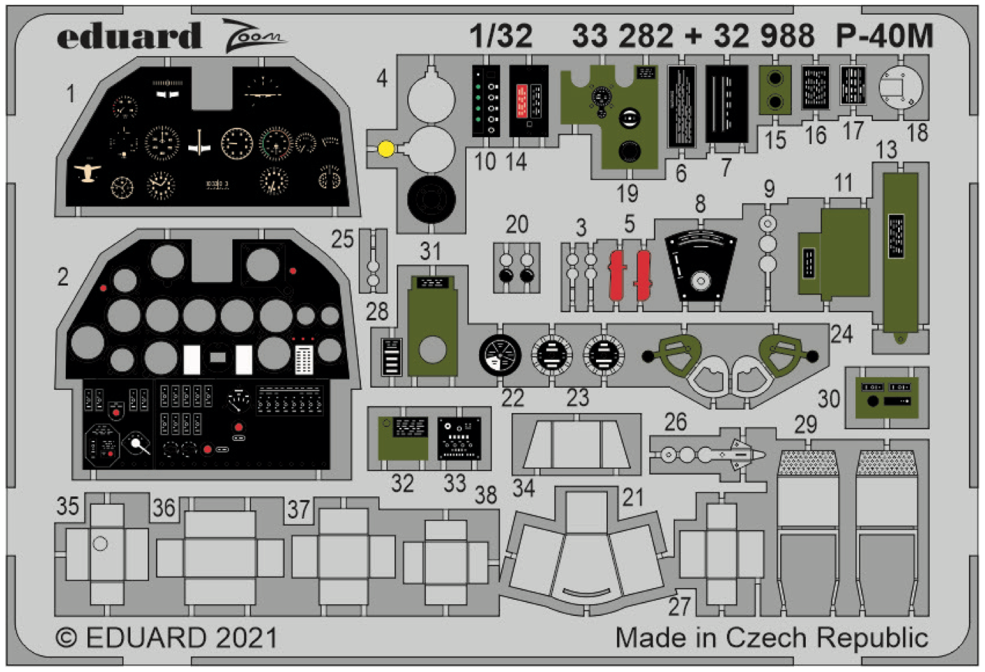 Eduard ED33282 1:32 Curtiss P-40M