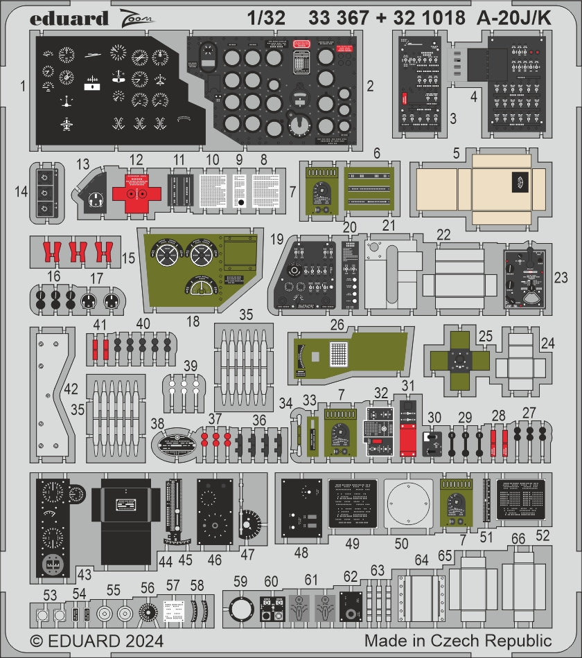 Eduard ED33367 1:35 Douglas A-20J/K Havoc 1:32