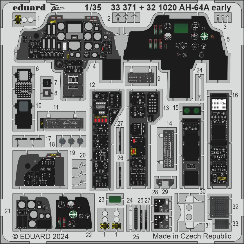 Eduard ED33371 1:32 Bell/Boeing AH-64A Apache Early 1:35