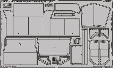 Eduard ED36051 1:35 M7 Priest 105mm HMC Deep Water Fording Gear